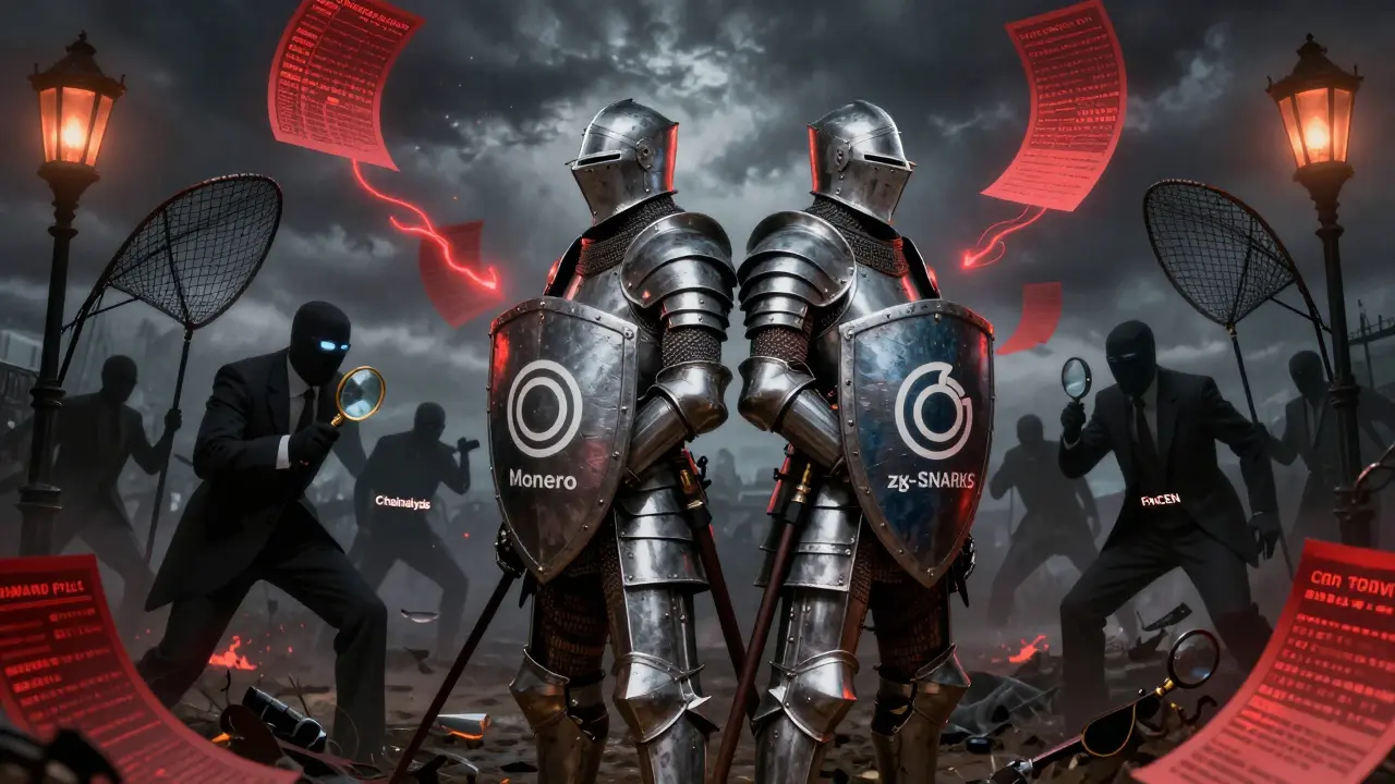 Privacy Technology vs Surveillance Technology Arms Race in Crypto