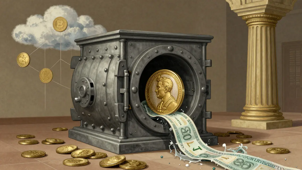 A conceptual image of the state-controlled Digital Pakistani Rupee emerging from a bank vault