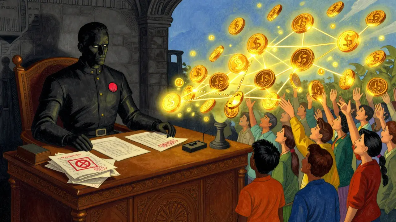 Symbolic clash between bank regulation and crypto
