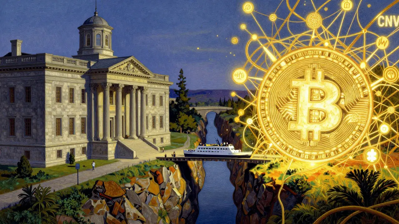 Split landscape of banking and crypto systems